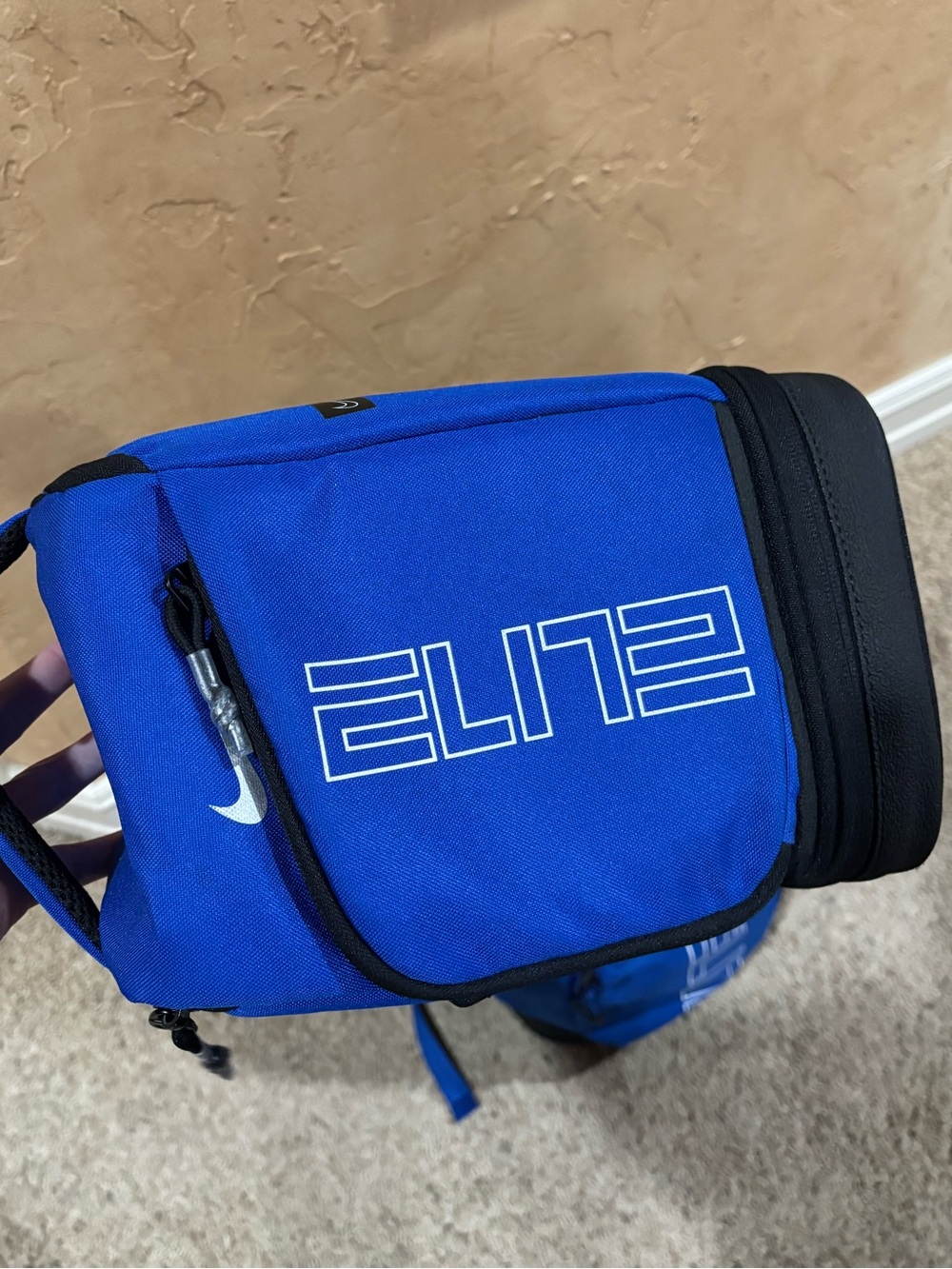 Nike Blue ELITE Backpack with Matching Lunch Bag - Picture 6 of 7